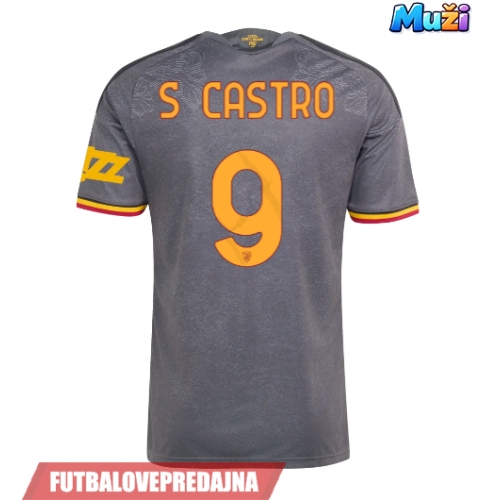 Lacne Muži Futbalové dres AS Roma Santiago Castro #9 2026-27 Krátky Rukáv - Tretina